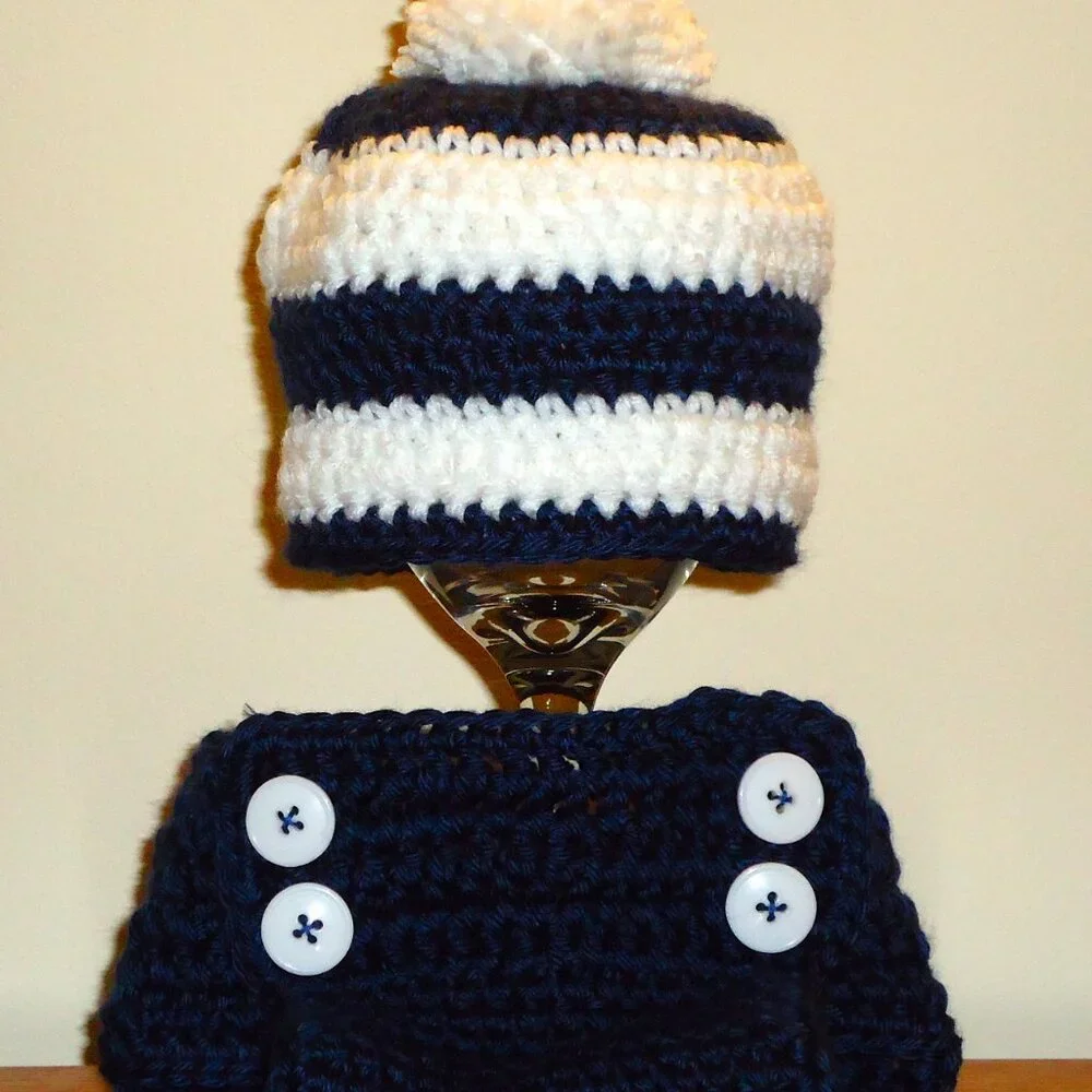 Handmade crocheted baby